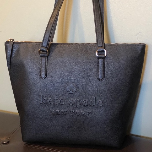 KATE♠️SPADE LARCHMONT AVE LOGO PENNY TOTE 3PC SET - Picture 2 of 8